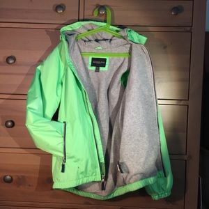 London Fog fleece lined kids raincoat